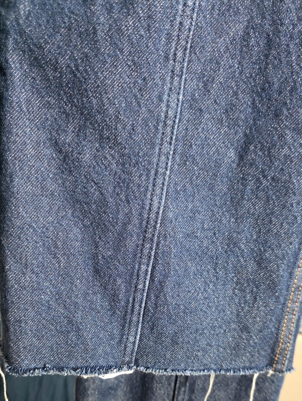 Los Angeles Atelier Wide Leg High-Waist Women's Jeans Fringe Hem Sz 26 New - Picture 6 of 8